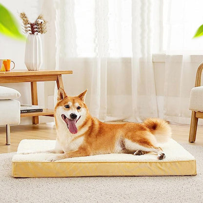 Orthopedic Memory Foam Blanket Bed for Large Dog Removable Washable Cover