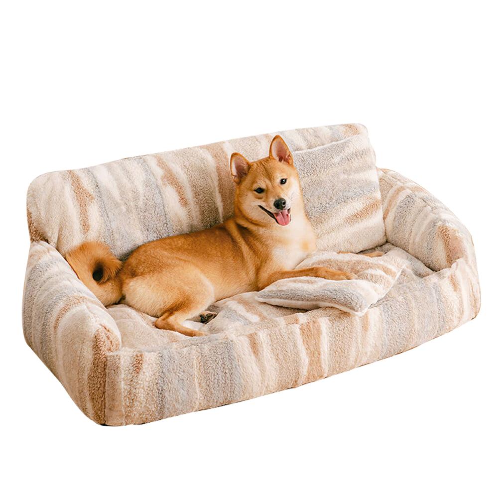 Nordic Fluffy Extra Large Cozy Dog & Cat Sofas Couches Bed