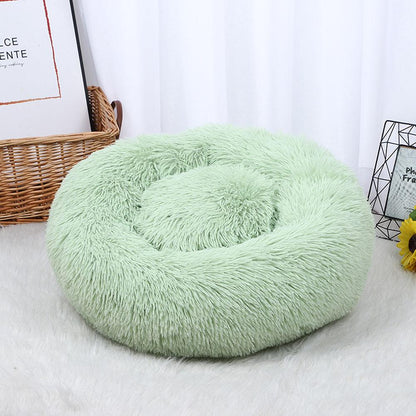 Pets Donut dog Cat Calming Anti Anxiety beds Napper Soft Warm