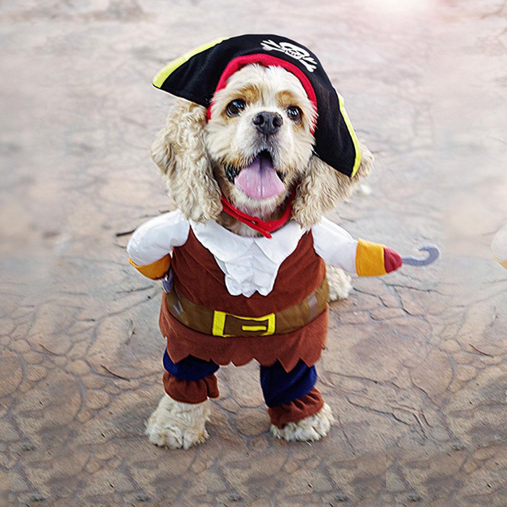 Dog Cat Pirate Sailor Waiter Cowboy Racer Costume Party Cosplay Dress Funny Pets