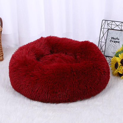 Pets Donut dog Cat Calming Anti Anxiety beds Napper Soft Warm