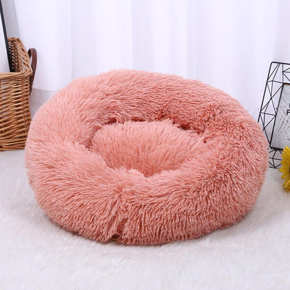 Pets Donut dog Cat Calming Anti Anxiety beds Napper Soft Warm