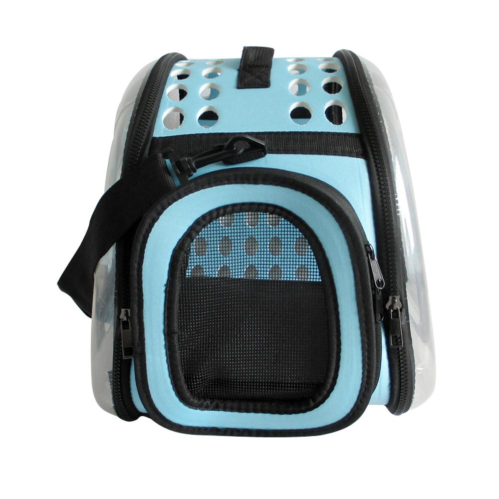 Dog Cat Outdoor Pet Carrier Backpack Breathable Portable Cat Foldable Transparent Bag