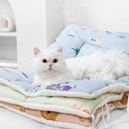 Pet Cat Dog cage mat Blanket winter and summer dual use