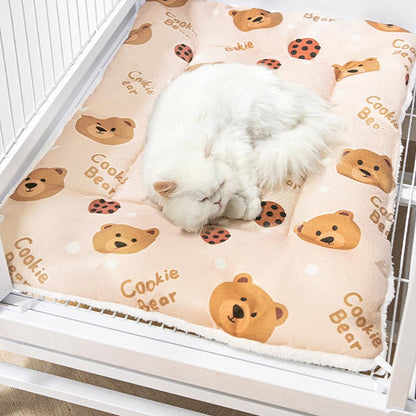 Pet Cat Dog cage mat Blanket winter and summer dual use