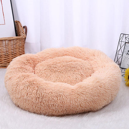 Pets Donut dog Cat Calming Anti Anxiety beds Napper Soft Warm