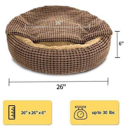Donuts Pet dog cat nesting Cozy Cave bed Deep Sleepping winter keep warm