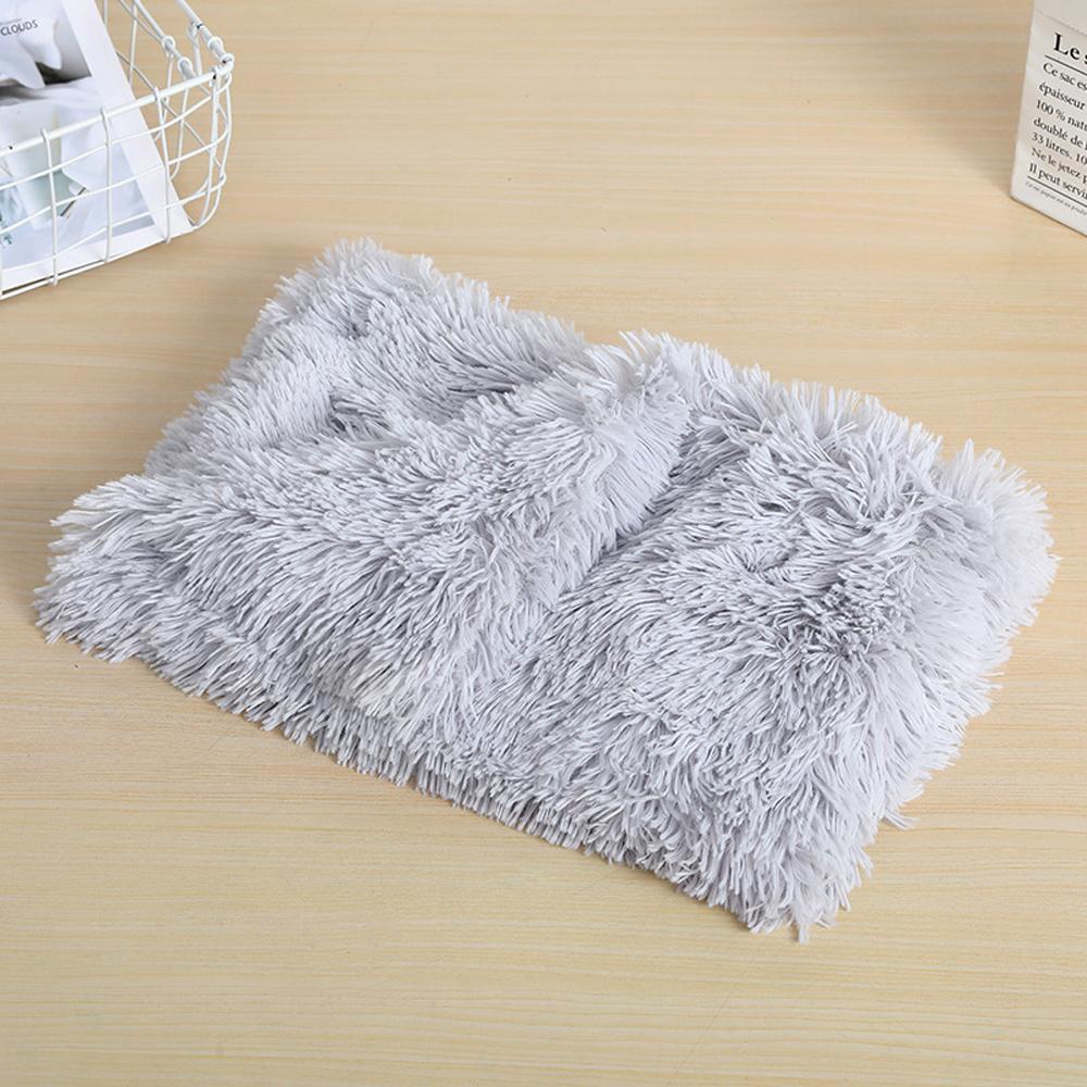 Color Dog Cat Soft Warm Plush Long Hair Absorb Water Pet Blanket