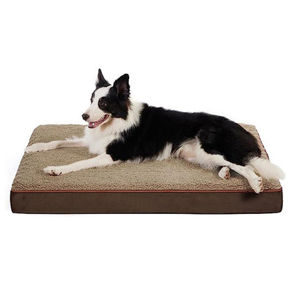 Orthopedic Memory Foam Blanket Bed for Large Dog Removable Washable Cover
