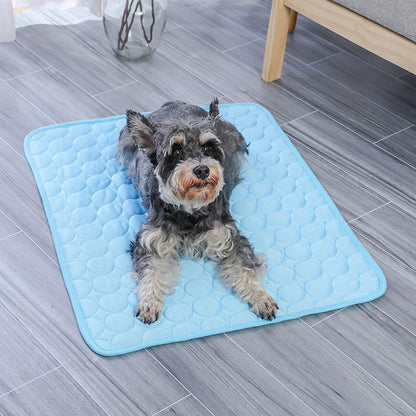 Pet ice silk summer cooling sofa pad breathable anti-bite For dog kennel