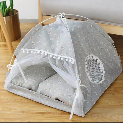 Cave Beds For Dogs Semi-enclosed Tent Pet Nesting Suitable For All Seasons
